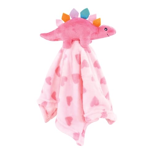 Image of Hudson Baby Unisex Baby Animal Face Security Blanket, Cute-A-Saurus 3-Pack, One Size