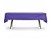 5 PACK , 54" x 108" Rectangular Plastic Table Cover, Plastic Table Cloth Reusable (PEVA) (Purple)
