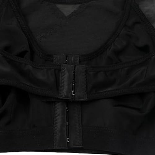 Dress Cici Front Closure Mastectomy Post Surgery Bra With Compress Band, Front Hook Shapewear Surgical Bra Without Pads