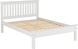 Seconique Monaco 5' King Size Low End Bed in White