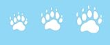Stencils by Joanie Bear Paw Print Animal Track Hunt Cabin Wild Rustic Lodge DIY Signs (2', 2.5', 3' Track)