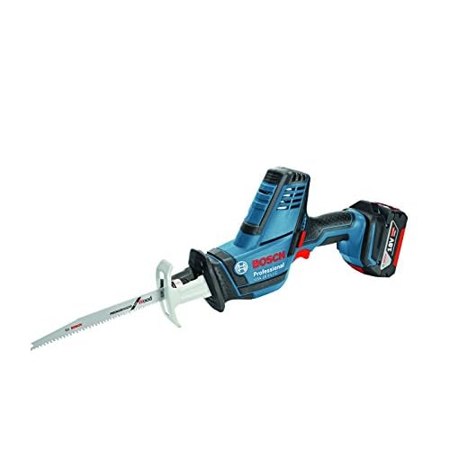 Bosch Akku-Säbelsäge GSA 18 V-LI C, mit 2 x 5,0 Ah Li-Ion Akku, L-BOXX 06016A5002