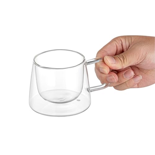 Juego de 12 tazas de vidrio para espresso 7 oz miniatura 6