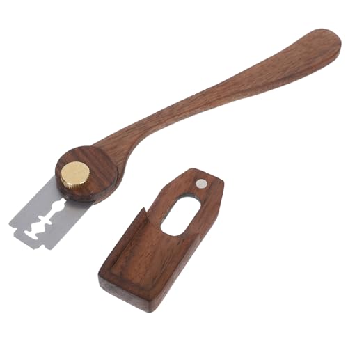 Amosfun Couteau Pour Marquer Le Levain Pain Maison Avec Lame Acier Inoxydable Et Manche Bois Outil De Pâtisserie Pratique