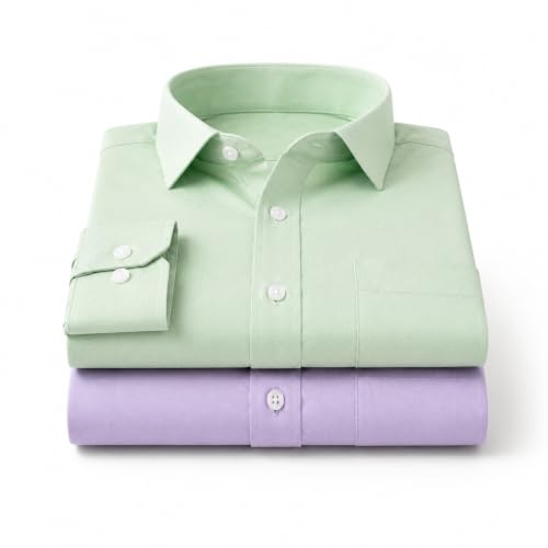 Image of Men's Solid Formal Shirt | Premium Cotton Rich Full Sleeves Shirt | Comfort Fit Office Wear Shirt with Single Chest Pocket | Stylish Casual & Formal Shirt for Men
