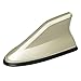 Universal auto Roof Shark Fins Aerial Antenna Toppers auto Radio FM Antenna signal Decorative for car SUV Truck Van Super Functional with Adhesive tape base Support Pour Volant (Gold, One Size)