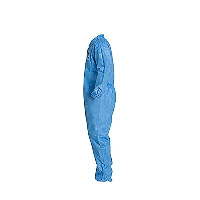 DuPont ProShield 10 Disposable Protective Coverall with Serged Seams, Elastic Cuff and Ankles, Blue, Medium, 25-Pack