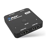 OREI Przełącznik HDMI 8K, 2 x 14K, 120 Hz, automatyczny przełącznik HDMI 48 Gbos. Przełącznik o wysokiej rozdzielczości pomiędzy 2 wejściami, idealny do gier, PS5, Xbox, HDR10, Dolby Vision
