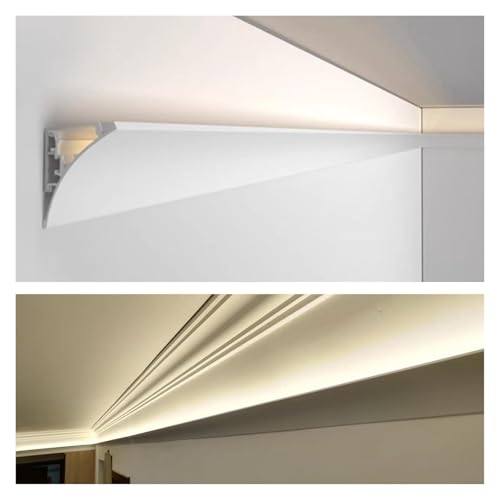 Profile alu pour ruban LED évitant les points lumineux