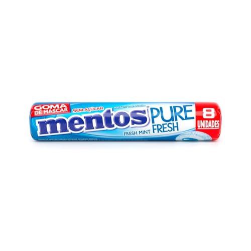 Gomas de Mascar, Mentos, Pure Fresh Mint, Sem Açúcar, Sabor de Menta - 16g | 8 Unidades