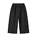 Wide Leg Pants for Kids Faux Denim Print Casual Elastic Waist Athletic Outdoor Sweatpants with Pockets for 7-16 Years