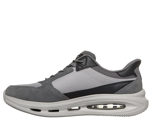 Skechers Homme Sloan REMMING Baskets Gray SuedeMeshSynthetic - vue 8