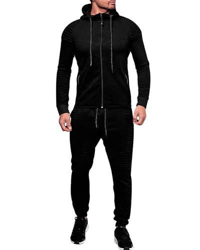 Jogging homme ensemble contre le froid pour courir en extérieur