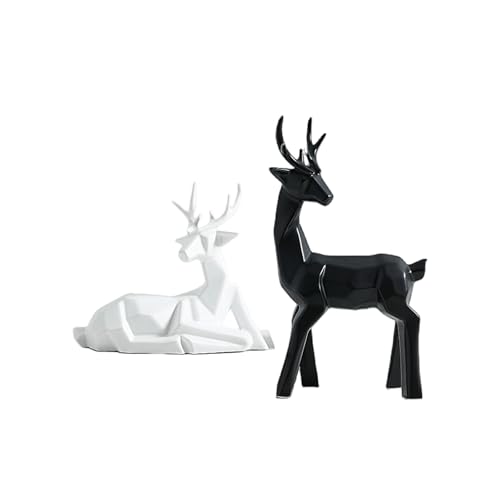Décorations de table élégantes avec statue de cerf abstrait moderne
