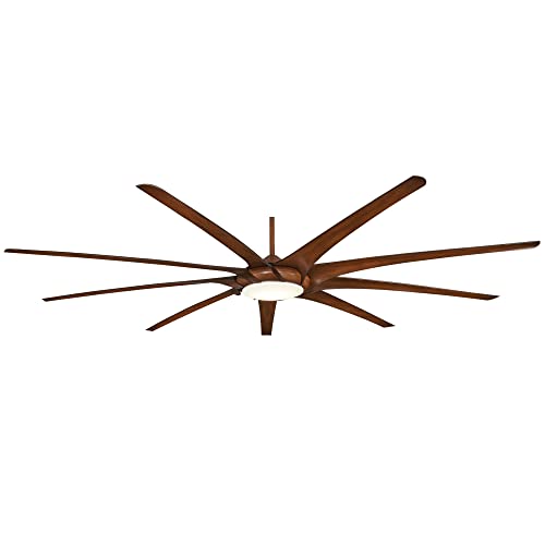 MINKA-AIRE F899L-DK Ninety-Nine 99 Inch Ceiling Fan with LED Light and DC Motor in Distressed Koa Finish MINKA-AIRE F899L-DK Ninety-Nine 99 Inch Ceiling Fan with LED Light and DC Motor in Distressed Koa Finish
