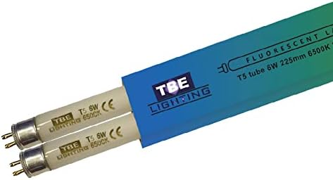 TBE Lighting Lot de 2 tubes fluorescents T5 8 W 288 mm – Ampoules
