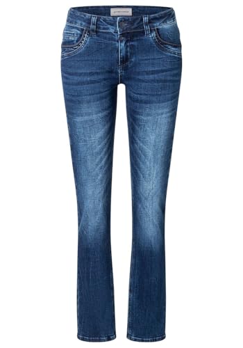 Timezone Damen Jeans Slim TAHILA TZ - Mid Waist - Slim Fit - Blau W25-W33 Stretch, Größe:32W / 32L, Farbe:T1 70005.3043-27-6892 Lush Blue wash 5
