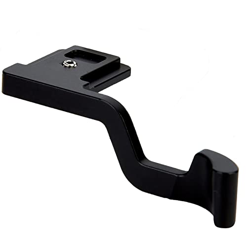 Denash Thumb Up Grip for Camera, Aluminum Alloy 6 * 2.4 * 0.8 Cm 2.36 * 0.94 * 0.31 Inch, Black Thumb Grip, Portable for Camera