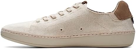Clarks Men's Higley Lace Sneaker, Sand Canvas, 9.5 | Image 4