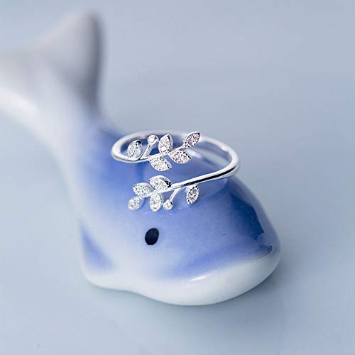 Anneau réglable bague ouverte ajustable femmes fin de bague qui serre argent - 3