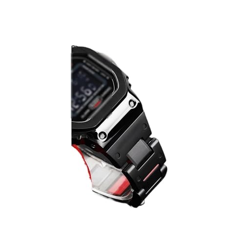 Bracelet Casio DW-5600 en acier et plastique avec boucle pliante - 2