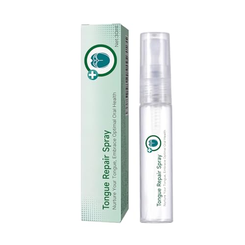 Tongue Repair Oral Health Spray, 30ml, for Glossitis, White Tongue and Dry Mouth, Twice Daily Use
