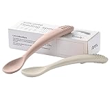 TotAha Silicone Baby Spoons Self Feeding 4-6-12 Months Easy-Hold Baby Spoon Utensils, Soft-Tip Infan