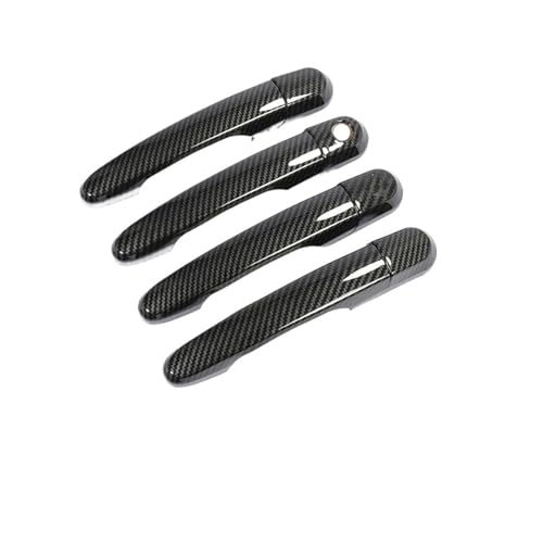 Couvercle poignée de porte KIA Soul en vraie fibre de carbone chromé look sport de luxe