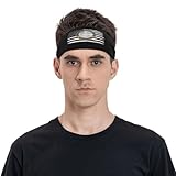 US and Seal of Carson, California Headband for Men Women Sports Sweatband for Fitness Exercise Moisture Wicking Running Basketball Yoga Hairbands