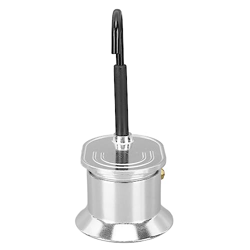 Caffettiera Italiana a Tubo Singolo, 1 Tazza, 50 Ml, con Beccuccio in Lega di Alluminio, per Feste All'aperto e Viaggi