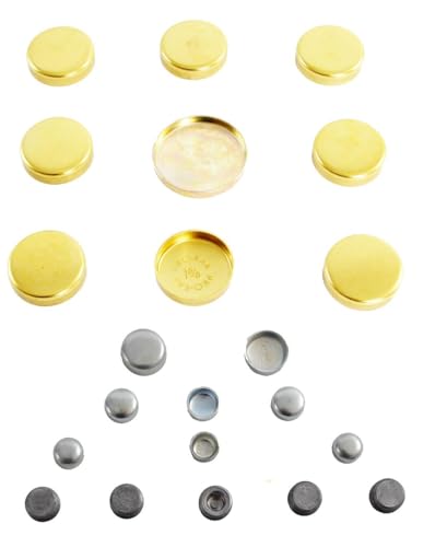 LowPricedAutoParts Brass Freeze Plug Kit (Expansion/Core Plugs) - Fits GM Buick Cadillac Chevrolet GMC Oldsmobile Pontiac 3.3L 3.8L 4.3L V6 & V8 Engines 1955-2002