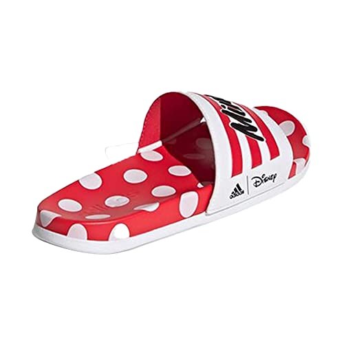 Image of Adidas womens Adilette Comfort FTWWHT /RAYRED /CBLACK Slide Sandal - 7 UK (LKX38)