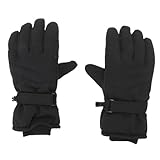 Haofy de esquí de Invierno para Hombres y Mujeres Térmicos con Pantalla Táctil Agarre Antideslizante para esquí Snowboard Senderismo Trabajo Al Aire Libre (Black)