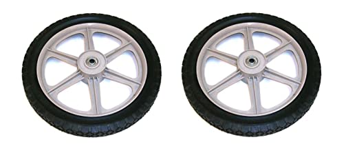 For 2 Genuine Oregon 72-024 Semi-Pneumatic 14x175 Diamond Tread - 2 !