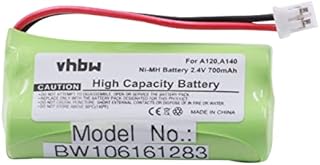 2 x Ni-MH BATTERY SET 700mAh (2.4V) for SIEMENS Gigaset A120, A140 etc. & UNIVERSUM CL15, SL15 replaces V30145-K1310-X383, S30852-D1640-X1 etc.