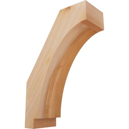 Ekena Millwork BRC04X08X12IMP00SWR 3 1/2"W x 8"D x 12"H Imperial Smooth Knee Brace, Western Red Cedar