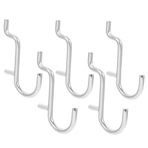 Alipis Pegboard Hooks Metal 20 Pack Strong Hooks for Wall Tools Keys Jewelry Efficient Storage