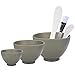 Appearus Facial Mask Mixing Bowl Set - Professional Spa Face Mask Mixing Tool (Dark Gray)