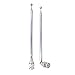 Fancasee (2 Pack) BNC Radio Antenna with BNC Male Plug Jack Connector Adapter Telescopic Stainless Steel HF VHF UHF BNC Antenna for Portable Mobile Handheld Radio Scanner Police Scanner Receiver