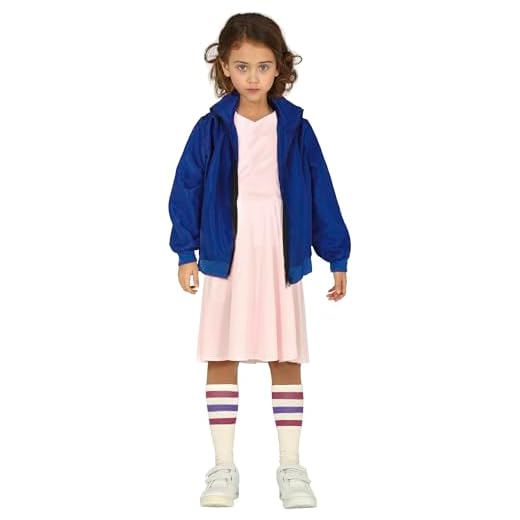 FIESTAS GUIRCA, S.L. Disfraz de Eleven de Stranger Things para niña L-(10/12 años)