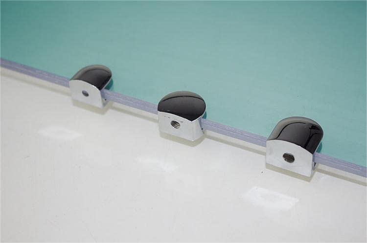 2 Soportes Ajustables Para Estante De Vidrio, Abrazadera Negra Para Vidrio De 8 12 Mm Soporte De Pared Para Bano Sala De Estar Y Cocina 87355818