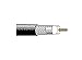 Belden 1829R 010U1000 18 AWG Solid Bare Copper-Covered Steel Conductor DBS Coax Cable - Black - 1000 Foot