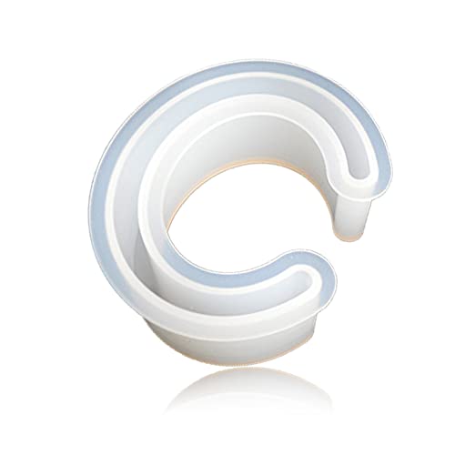 C Font DIY Silicone Molds, Resin Silicone Bracelet Bangle Mold, Open Cuff Bracelet Resin Casting Molds for DIY Jewelry Making