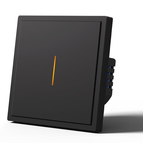 MVAVA Interruttore della luce Alexa, Zigbee, interruttore intelligente della luce, compatibile con Alexa/Google Home, interruttore della luce da incasso, funziona con l'app Tuya/Smart Life, neutro