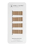 HELIUMS kleine Haarklemmen – Dunkelblond – gewellt 3,8cm Mini Bobby Pins für Damen & Kinder – Haarnadeln passend zu Deiner Haarfarbe – 40 Stück