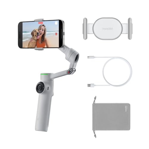 Insta360 Flow 2 Pro Grey – Cardan Pliable pour téléphone AI, Suivi de Plus de 200 Applications...