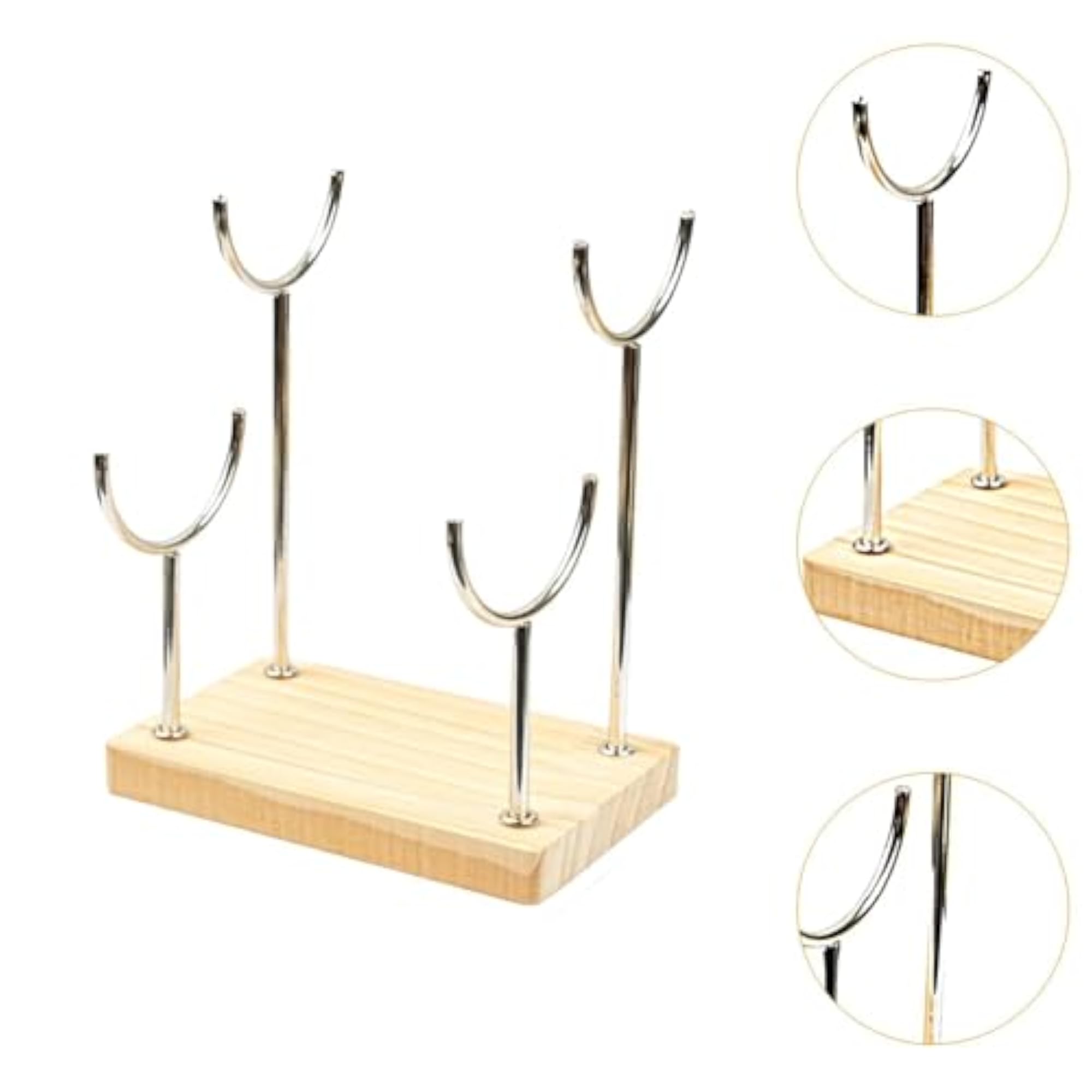 Jewelry Storage Rack for Necklaces and Bangles, Silver