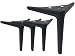 Produktbild 4 Stück Ersatz Möbelfüße, Hochwertigem Schrankfüsse Möbelfüsse, Metallfuß für Bett Sofa Füße und Tischbeine Schrankfüße. (15cm, kühles Schwarz)