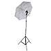 Produktbild DynaSun JDD8KIT 4in1 E27 Studio Set Foto Video Licht Lampenstativ Reflexschirmhalter mit 4in1 Lampenfassung Lampenhalterung, Schirm Reflexschirm für Blitze Lampen