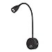Produktbild RV Leselampe 12V Yacht Button Control Tragbare Led 360 Grad-Drehung Fahrzeuge Bett Lampe Wohnmobile Mehrzweck Augenpflege Boote Büro Einstellbar(BSchwarz)